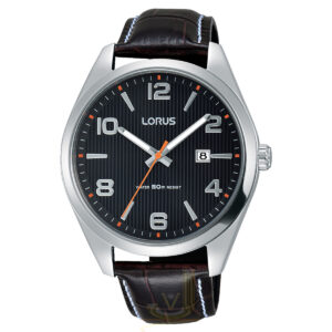 Lorus Mens Classic Black Dial Watch