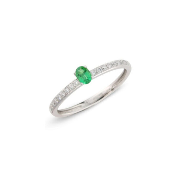 Emerald Diamond Ring S1J09WDE