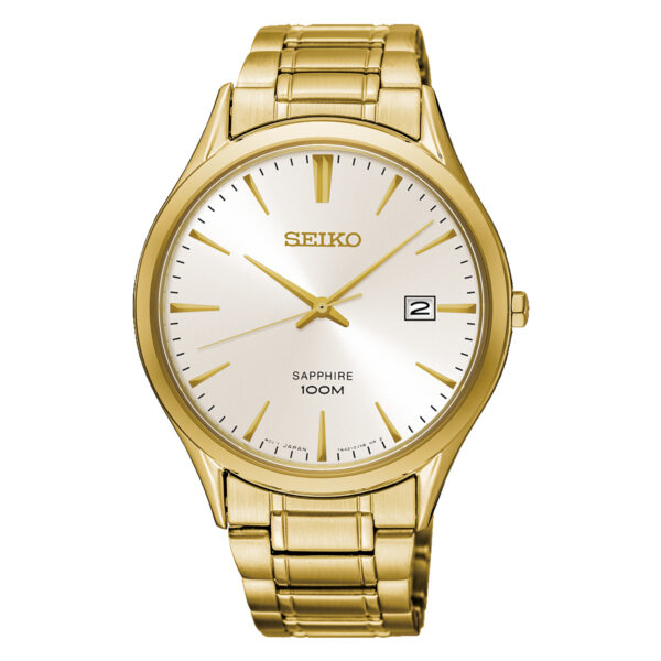Seiko Gold/Plated Gents-Watch SGEH72P1