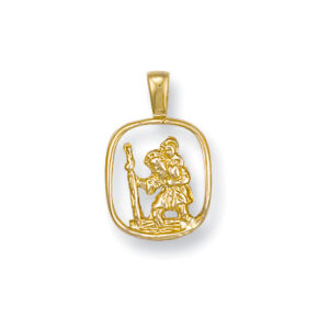 9ct Gold Cut Out St Christopher