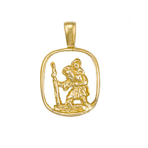 9ct Gold Cut Out St Christopher