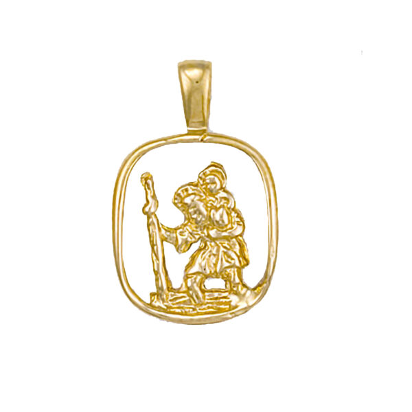 9ct-Gold Cut-Out St-Christopher SM0039