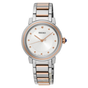 Seiko Rose and Stainless Steel Ladies Watch