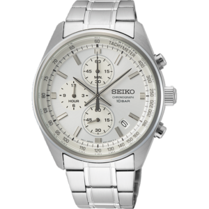 Seiko Silver Dial Chronograph Gents Watch