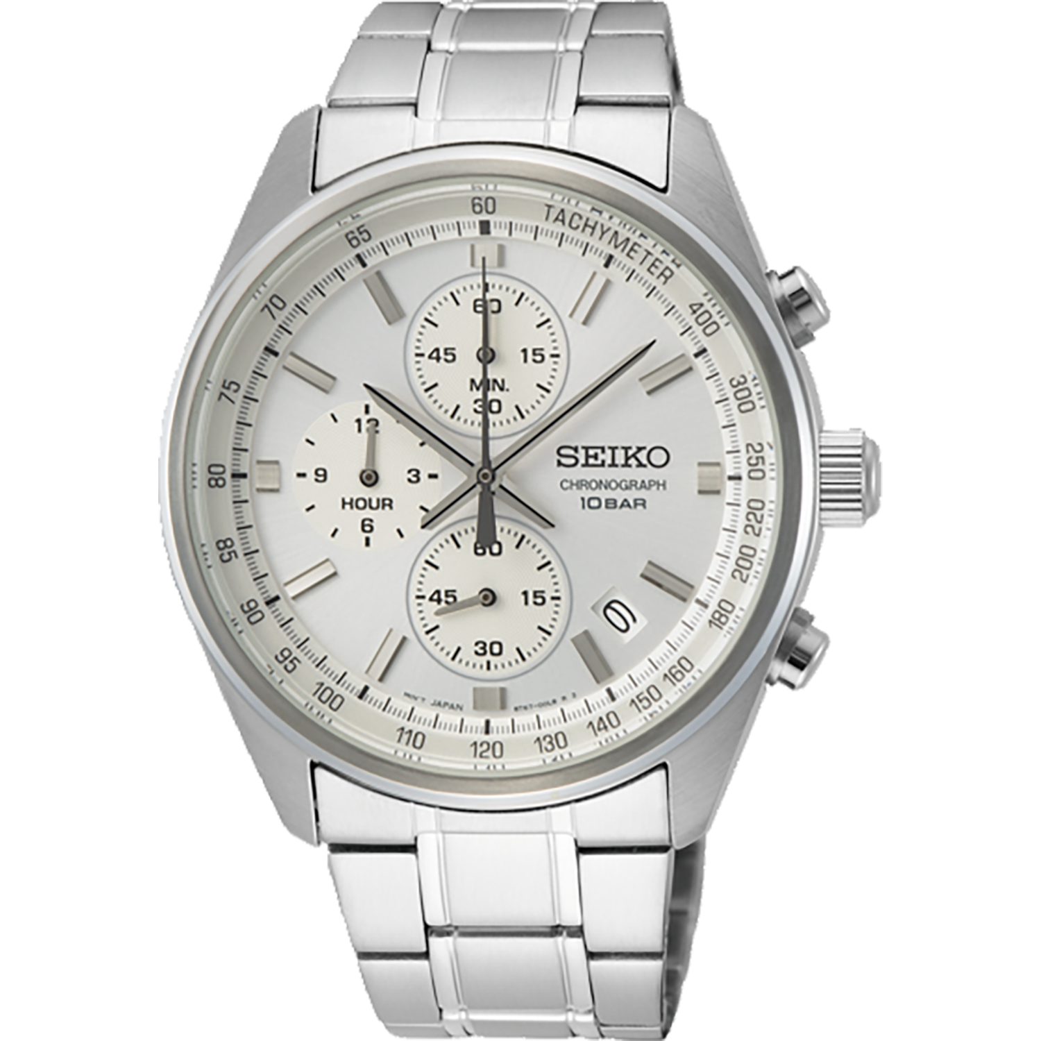 Seiko Silver Dial Chronograph Gents Watch - Vinson Jewellers