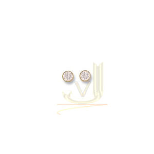 Gold 6mm Cz Rubover Studs