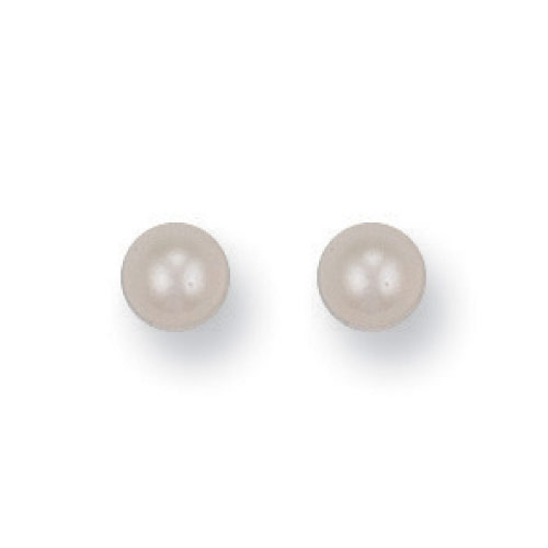9ct-Gold 6mm-Cultured-Pearl Studs ST0071