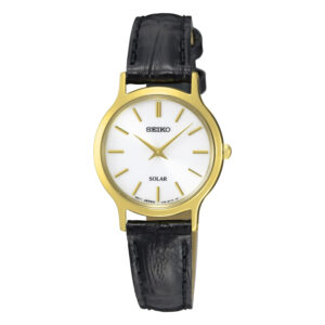 Seiko Solar Leather Strap Ladies Watch