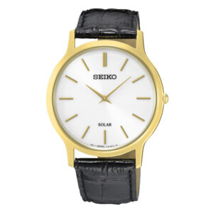 Seiko Solar Gents Leather Strap Watch