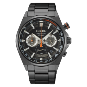 Seiko All Black Chronograph Watch