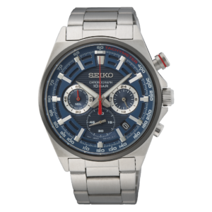 Seiko Blue Dial Chronograph Watch