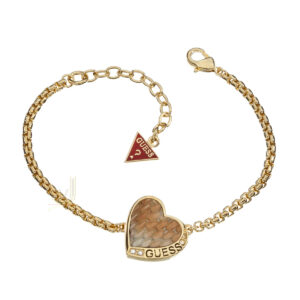 Gold plated Guess Desert Beauty Heart Bracelet