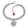 Guess Crystal-Heart Bracelet UBB70205