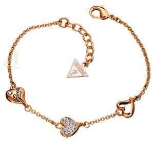 Guess Pave Triple Heart Bracelet