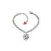 Guess 'G' Branded HEART Logo Bracelet