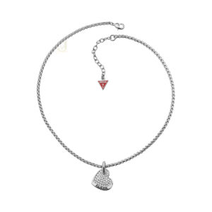 Guess Desert Beauty Pave Heart Necklace