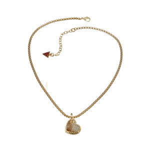 Guess Desert Beauty Heart Gold Plated Necklace