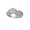 Guess Rhodium Plated 'Rings of Love' Ring