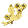 18ct-Gold Sapphire Brooch VJBRO-009