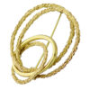 9ct-Gold Circles Brooch-Pin VJBRO-011