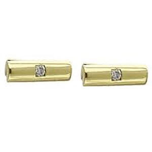 9ct Gold Diamond Cufflinks