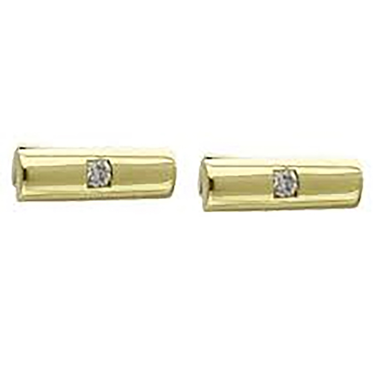 9ct Gold Diamond Cufflinks - Vinson Jewellers