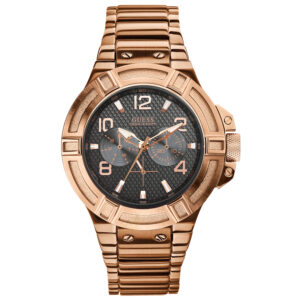 GUESS Rigor All Rose Gold PVD Gents Watch