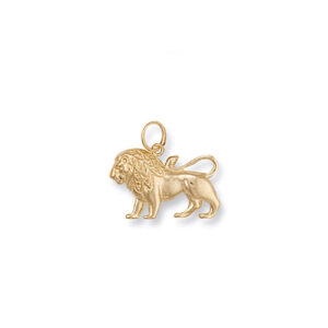 Gold Leo Zodiac Pendant