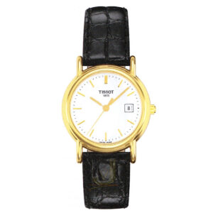 Tissot 18ct Gold White Dial Ladies Watch