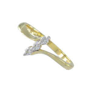 14ct Gold Diamond Trilogy Ring