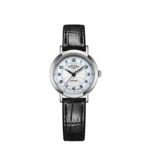 Rotary Windsor Black Strap Ladies Watch