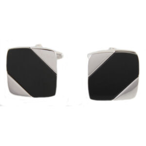 Dalaco Diagonal Onyx Cufflinks