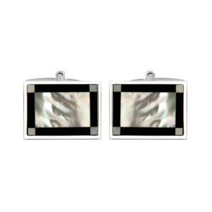 Mother of Pearl and Onyx Cufflinks