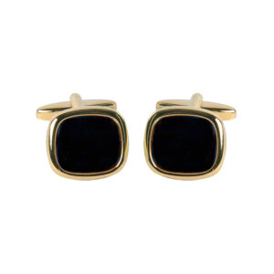 Cushion Shape Onyx Cufflinks