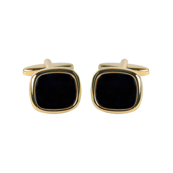 Cushion Shape Onyx Cufflinks