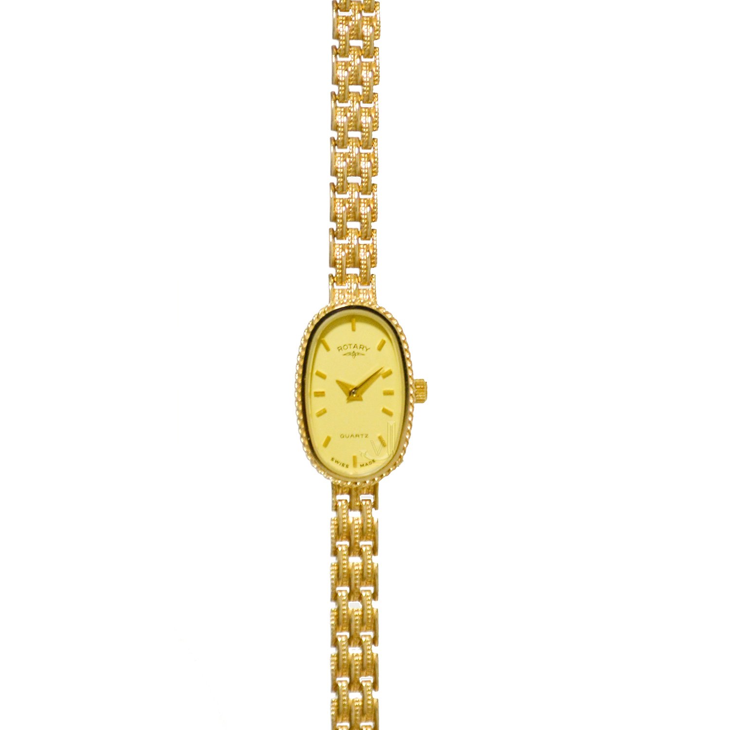 Rotary ladies Oval Shape 9ct Gold Bracelet Watch lb3680