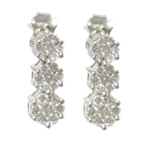 Cluster Diamond Trilogy Earrings
