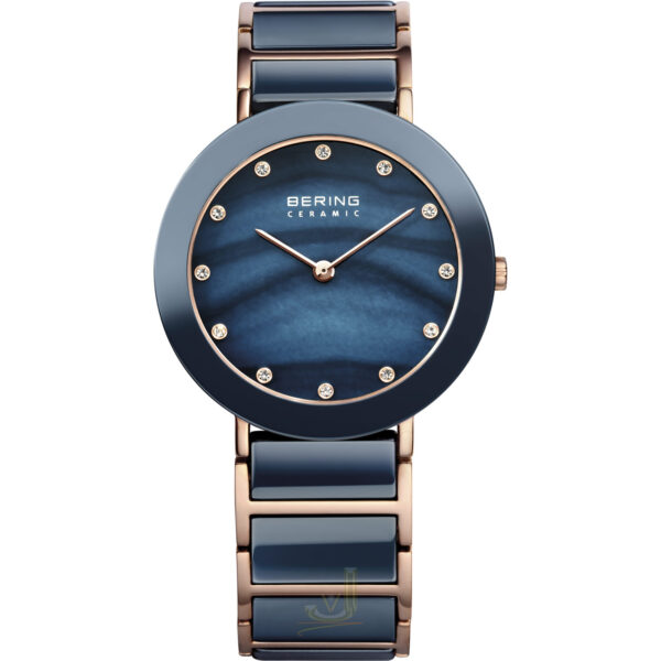 Bering Blue Ceramic Ladies Watch 11435-767